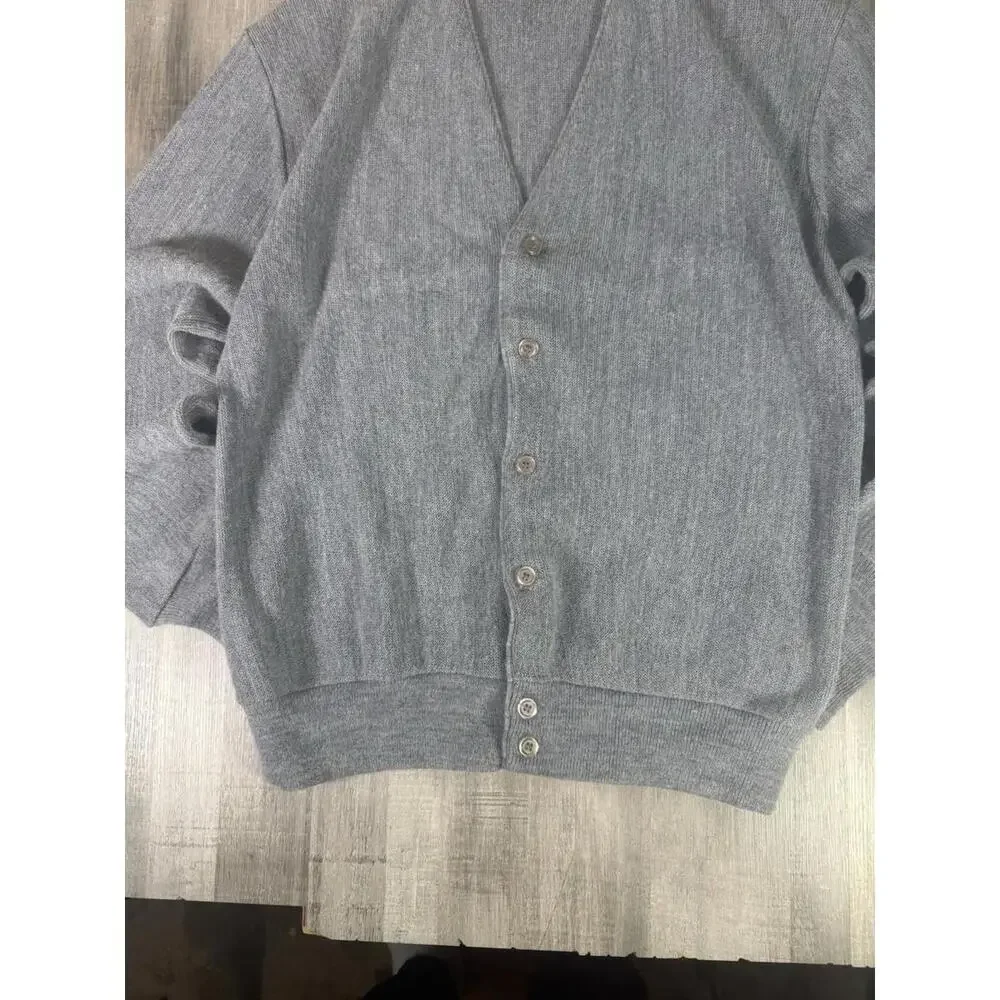Vintage Jantzen Cardigan Sweater‎ Knit 80s USA Kurt Grandpa Grunge Cobain Medium